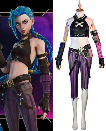 League of Legends LOL Jinx cosplay costumes